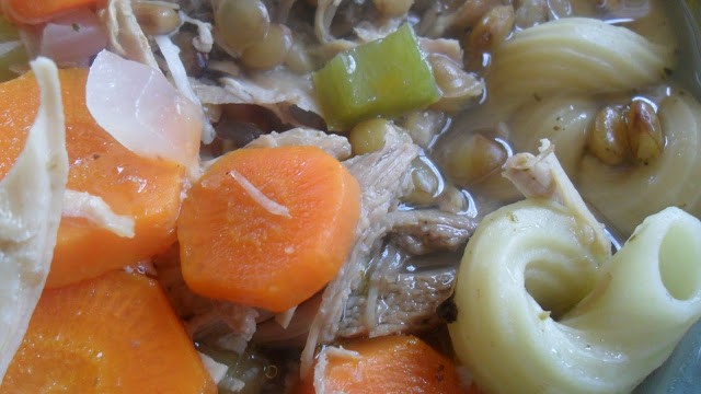 Turkey Frame Soup turkey frame