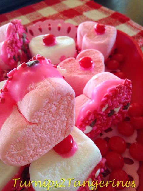 White Chocolate Dipped CupidMallows white chocolate dipped
