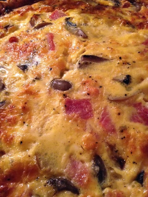 Ham Mushroom Cheese Quiche ham mushroom