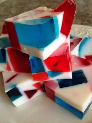 red, white and blue 