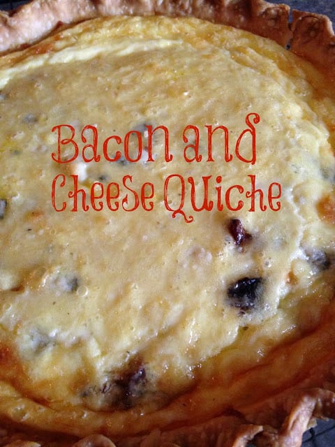 Bacon and Cheese Quiche bacon