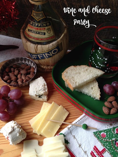 Holiday Wine and Cheese Party holiday wine